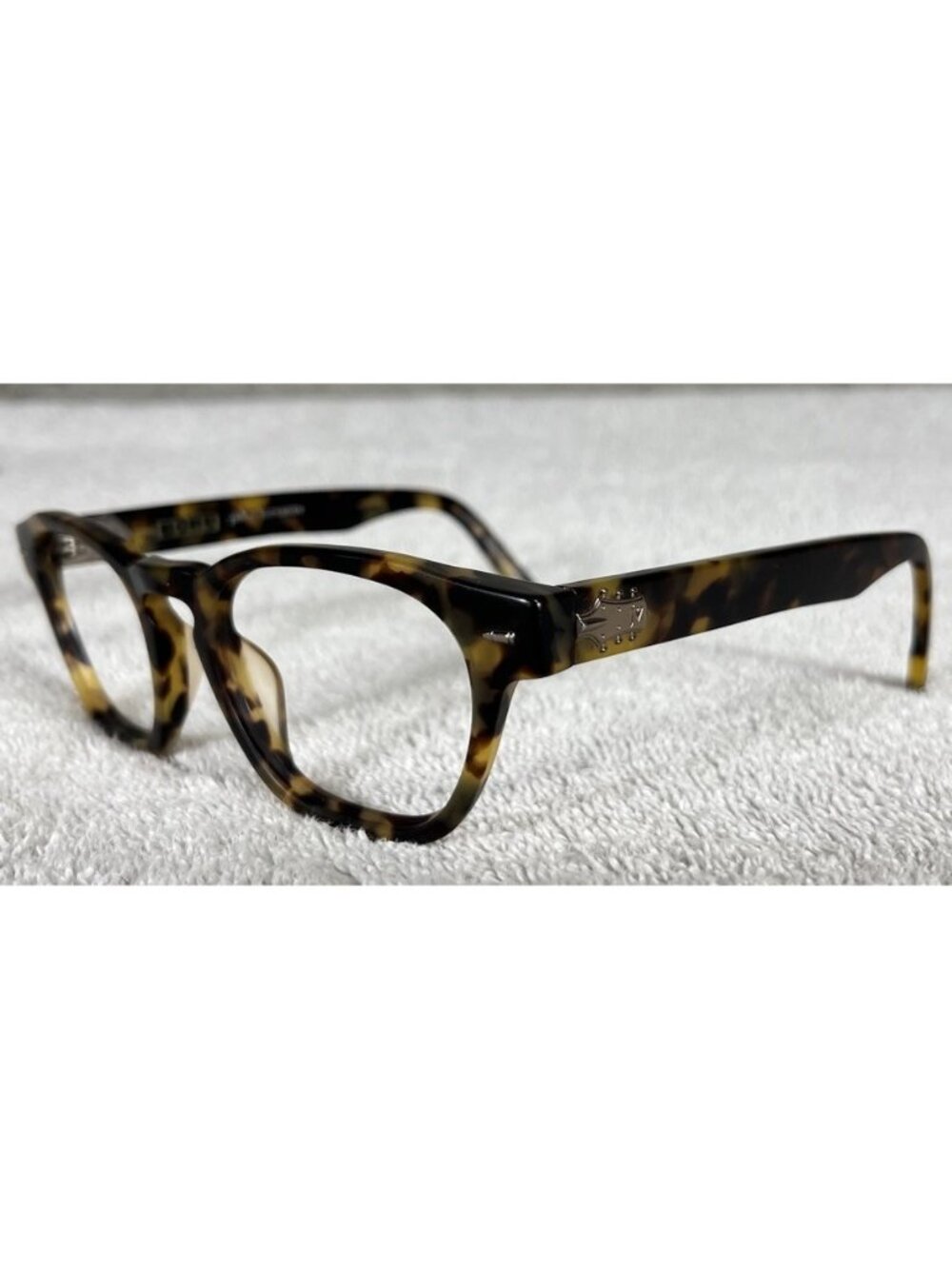John Varvatos V358 UF Matte Tokyo Tortoise Round Eyeglasses Frames 49-20-145